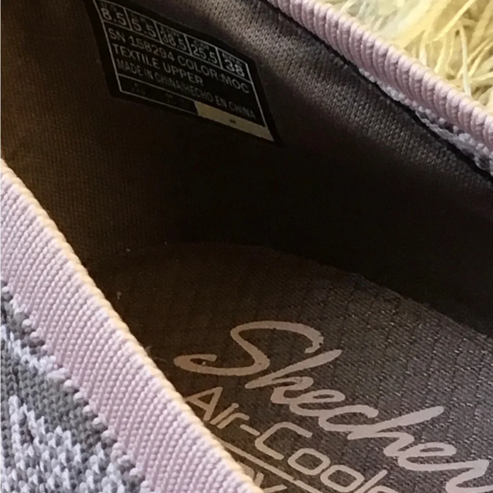 SKECHERS Womens size 8.5 CLEO SNIP KNIT VEGAN SKIMMERS SWEET CLASS MOCHA - Picture 4 of 4